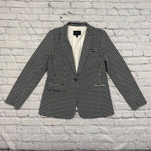 Banana Republic Black and White Checkered Blazer